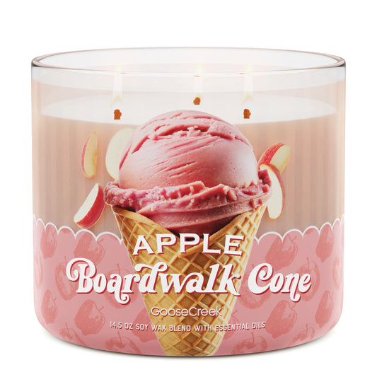 Apple Boardwalk Cone 3-Wick Candle