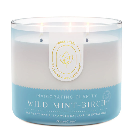 Wild Mint & Birch Aromatherapy 3-Wick Candle