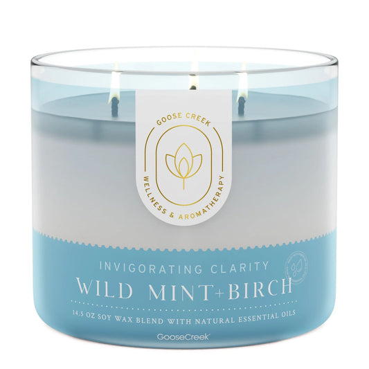 Wild Mint & Birch Aromatherapy 3-Wick Candle